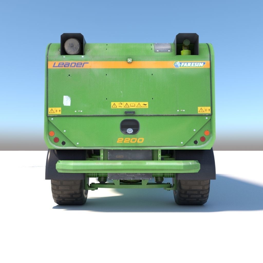 Farming Vehicle Faresin Leader 2200 Low-poly 3D model_3