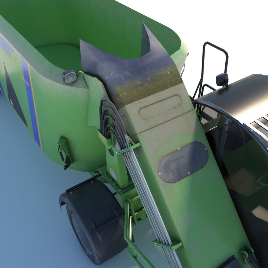 Farming Vehicle Faresin Leader 2200 Low-poly 3D model_15