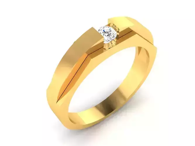 Women Band Ring 3dm render detail