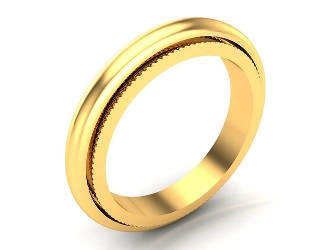 Women Band Ring 3dm render detail 3D print model