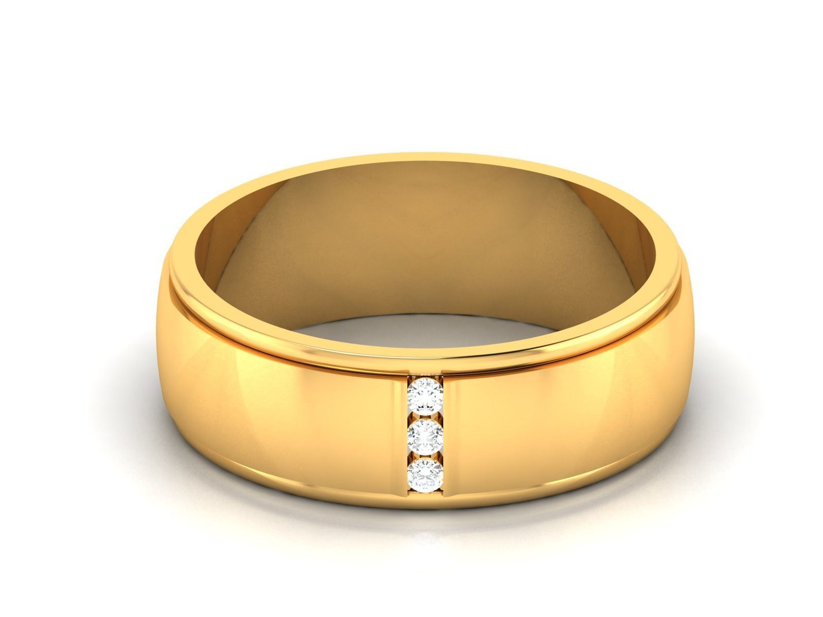 Women Band Ring 3dm render detail 3D print model_8