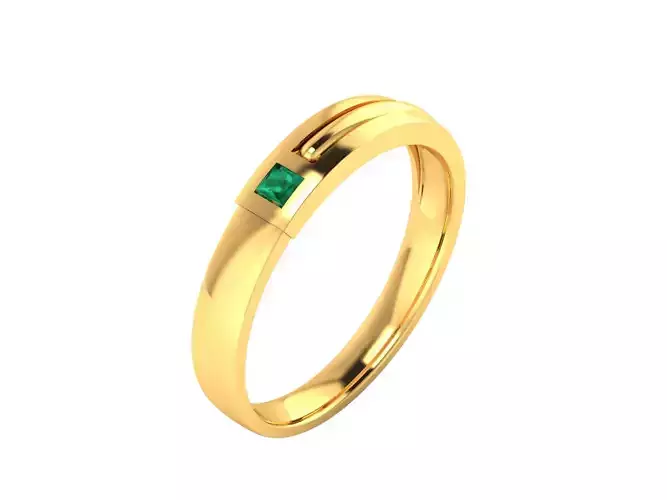 Women Band Ring 3dm render detail
