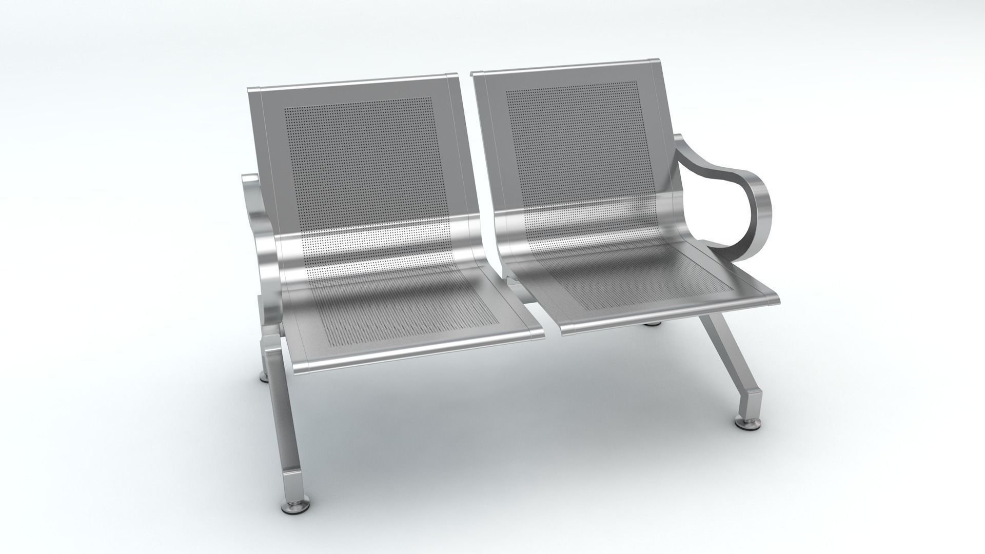 Two Set Waiting Chairs 3D Model 3D model_1