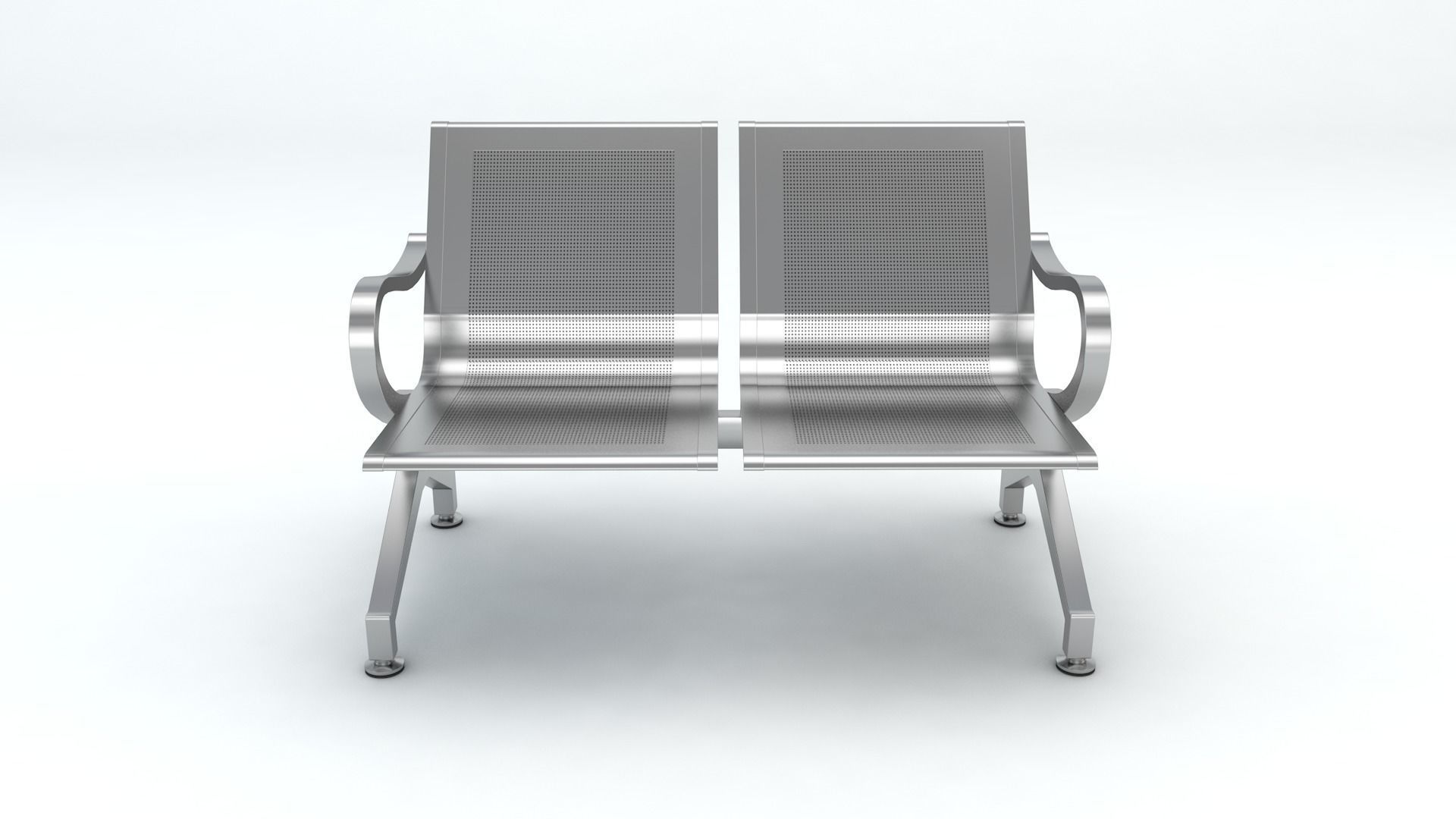 Two Set Waiting Chairs 3D Model 3D model_3