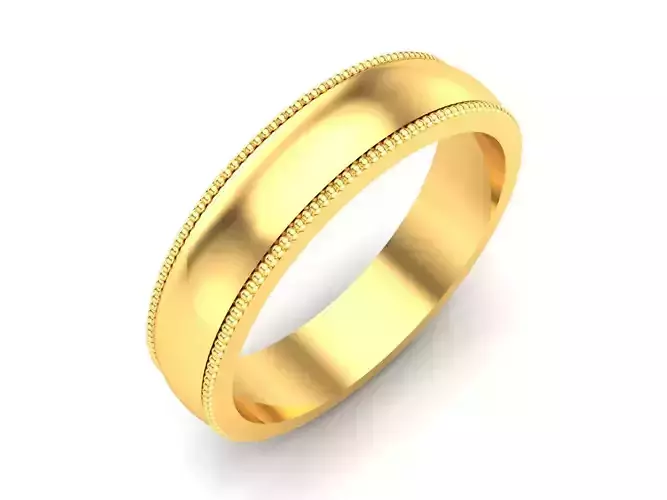 Women Band Ring 3dm render detail