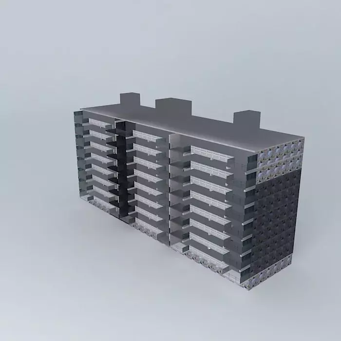 Maassluis building Free 3D model_0