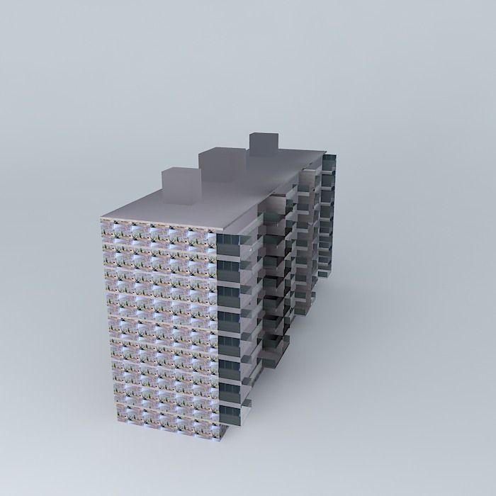 Maassluis building Free 3D model_1