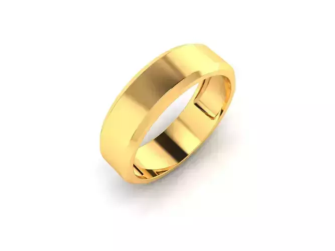 Women Band Ring 3dm render detail