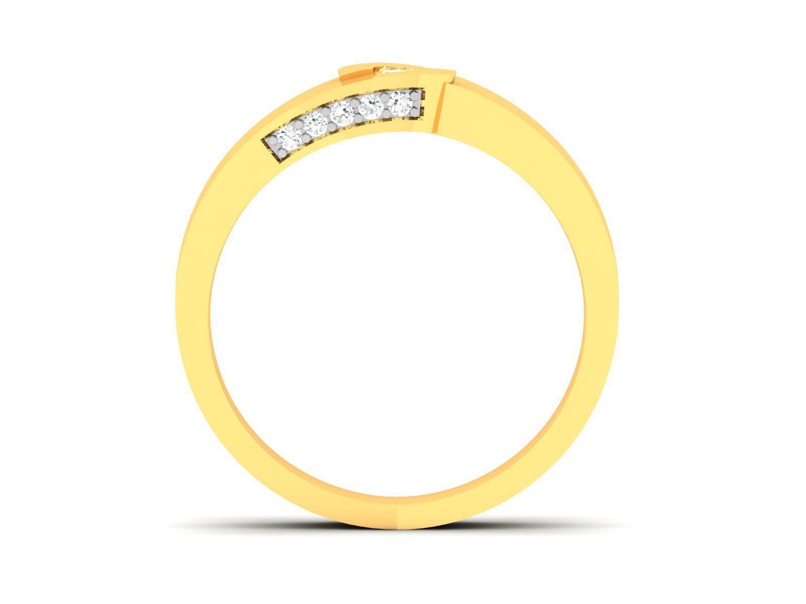 Women Band Ring 3dm render detail 3D print model_2