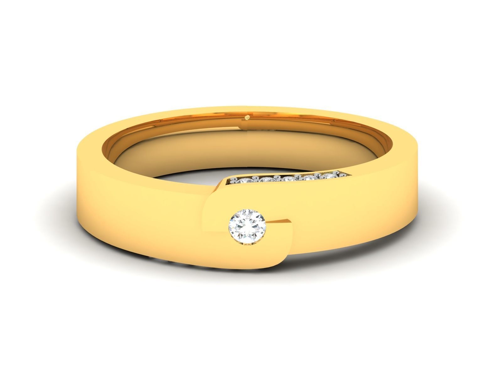 Women Band Ring 3dm render detail 3D print model_7
