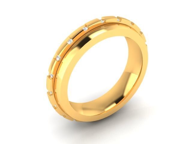Women Band Ring 3dm render detail 3D print model_9