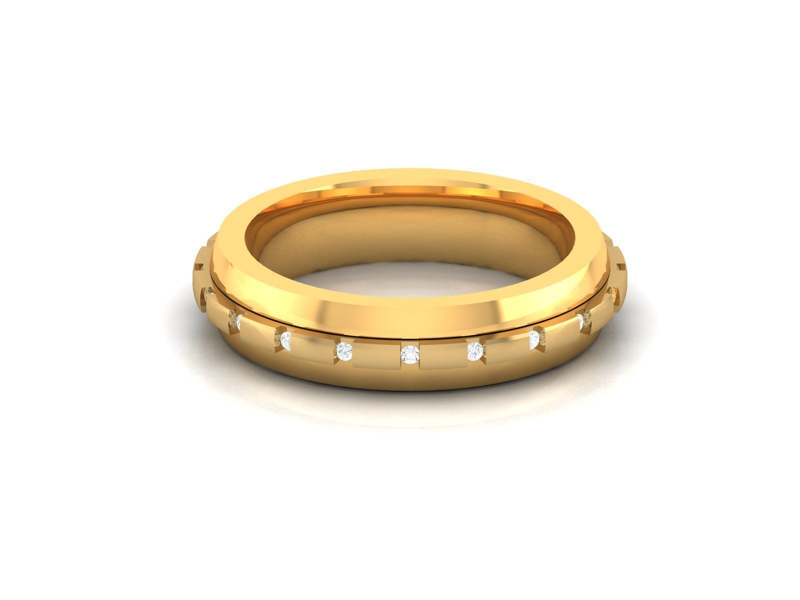 Women Band Ring 3dm render detail 3D print model_6
