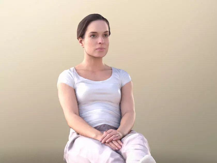 Juliette 10832 - Laying Patient Low-poly 3D model