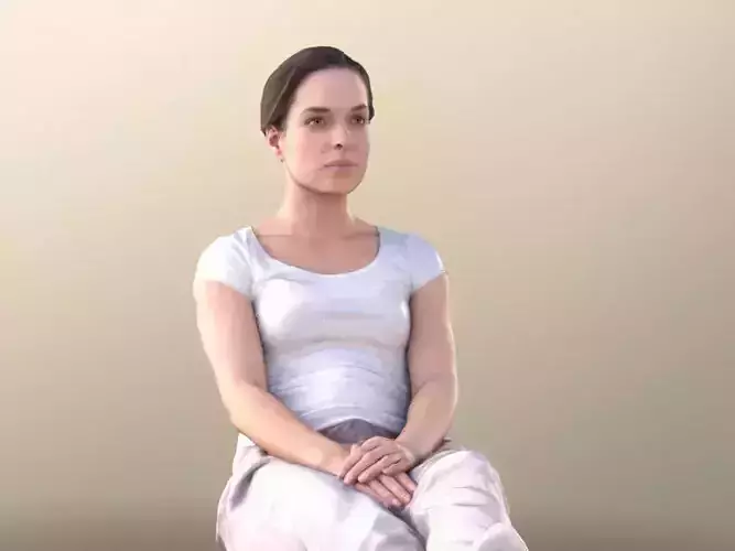 Juliette 10832 - Laying Patient Low-poly 3D model