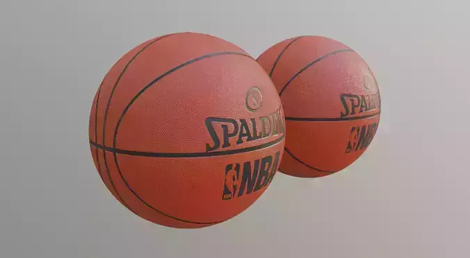 basket ball with pbr textures