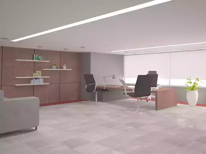 OFFICE INTERIOR DESIGN 3D MODEL 3D model