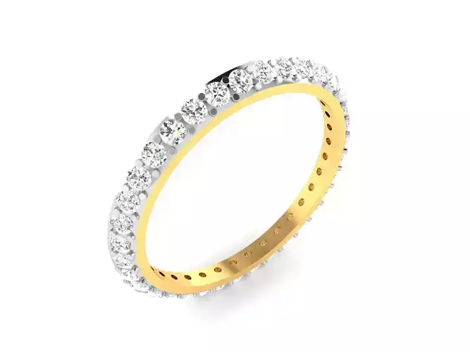 Women Band Ring 3dm render detail