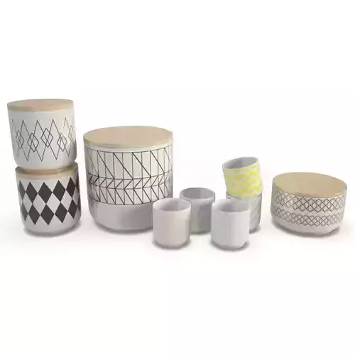 Decoration Cups and Boxes Tableware