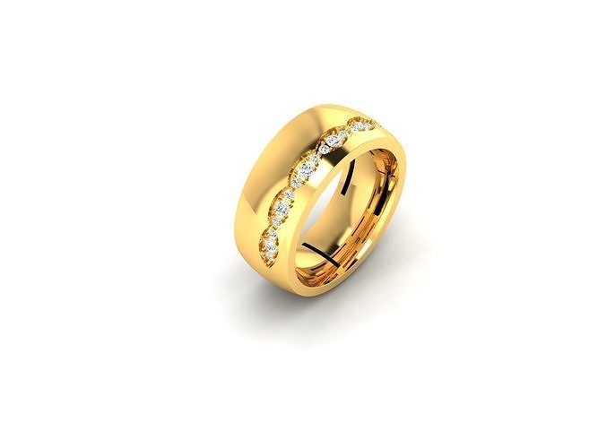 Women Band Ring 3dm render detail 3D print model