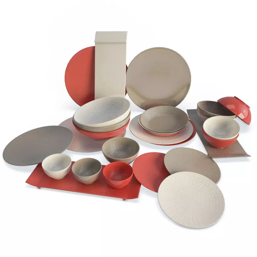 Tableware Set Modulo 3D model