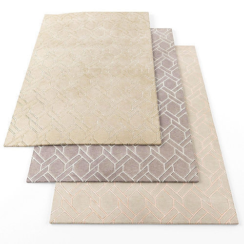 Asiatic Nexus rugs Low-poly 3D model