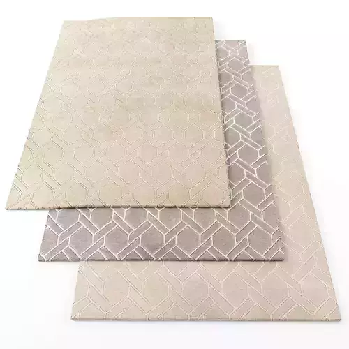 Asiatic Nexus rugs Low-poly 3D model