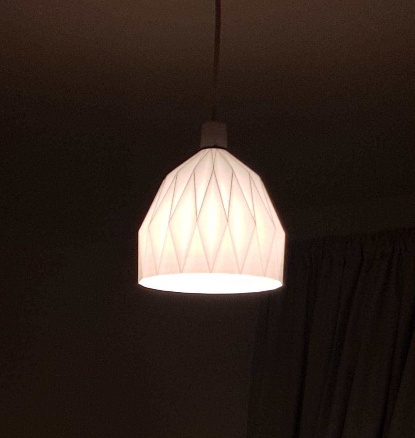 Folded lamp shade 3D print model_1