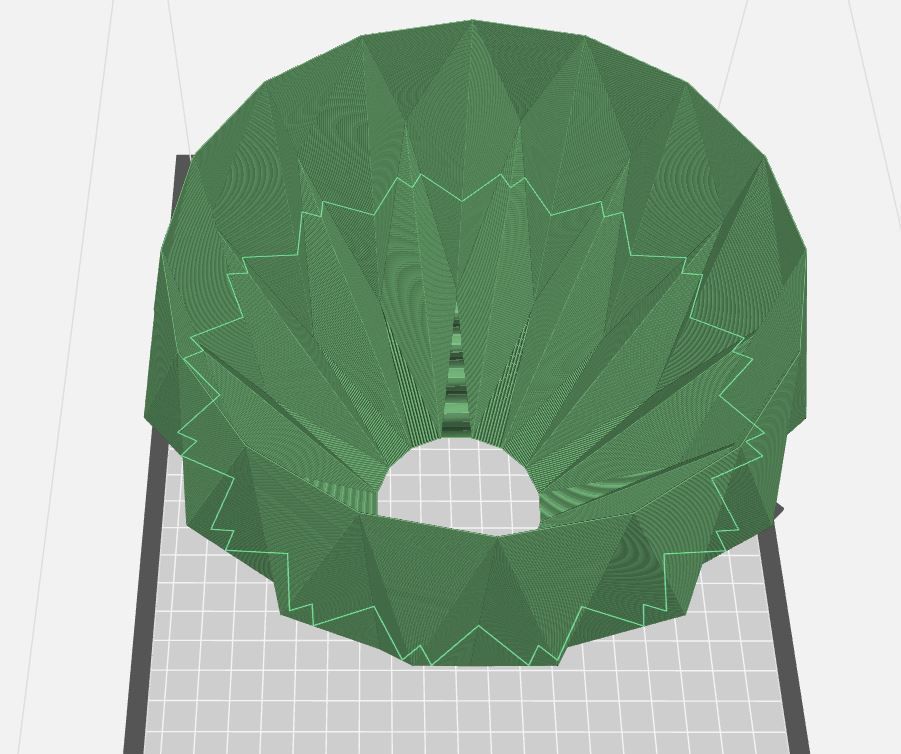 Folded lamp shade 3D print model_3