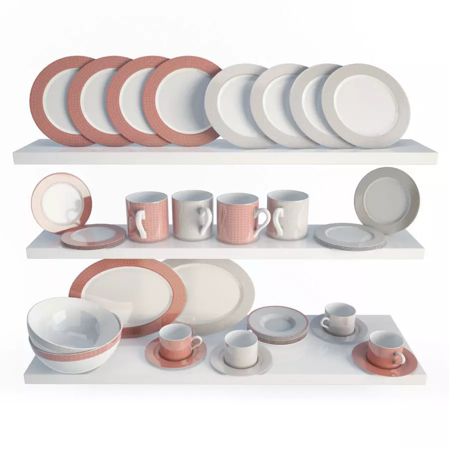 Graphic Tableware Romy 3D model