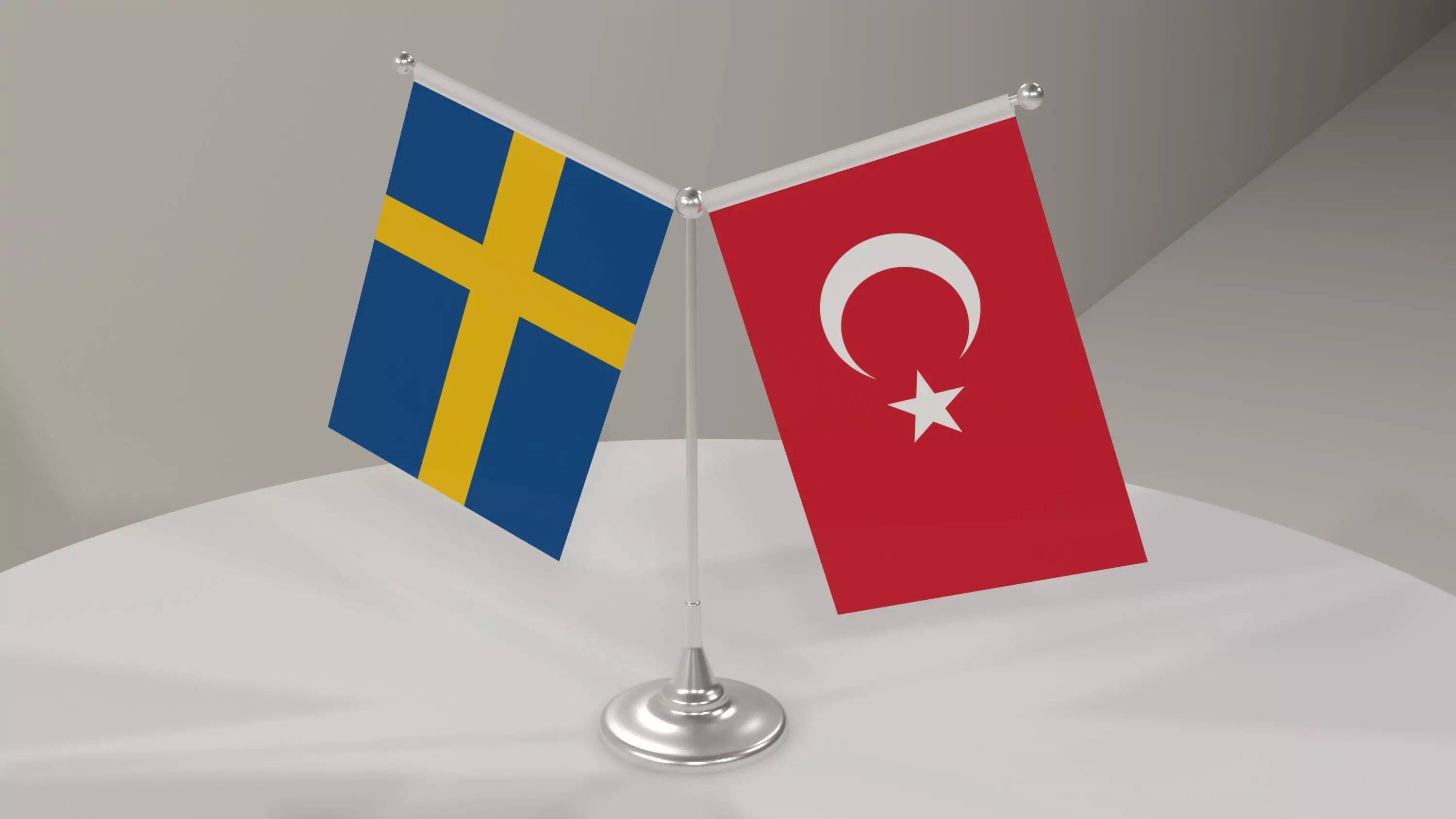 Desktop Flags mini flags little flags 3D model_0