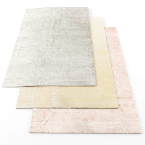 Asiatic Kingsley Rug Low-poly 3D model