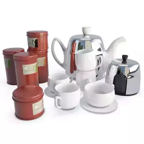Tableware Salam Tea Set 3D model