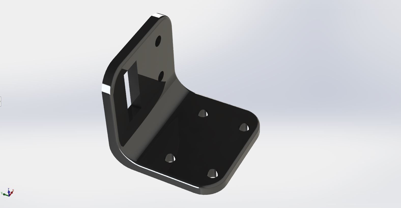 Bracket L Shaped Free 3D print model_3