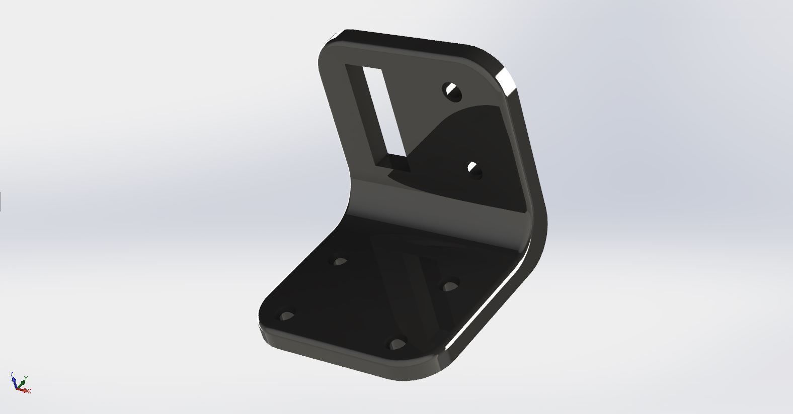 Bracket L Shaped Free 3D print model_1