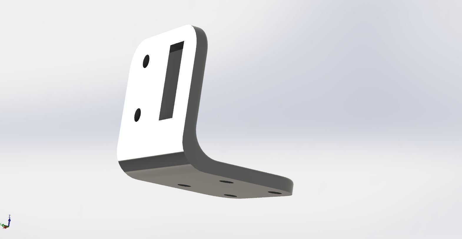Bracket L Shaped Free 3D print model_2