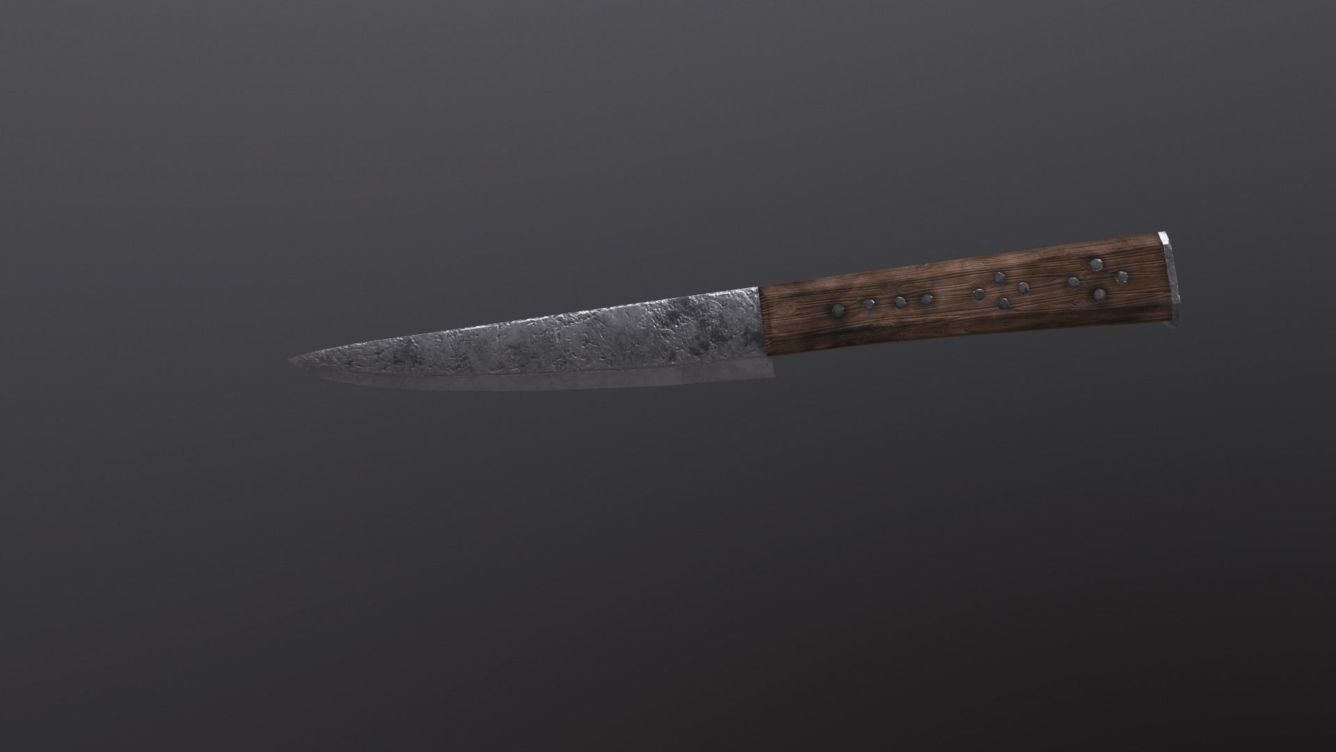Medieval character   Low-poly 3D model_24