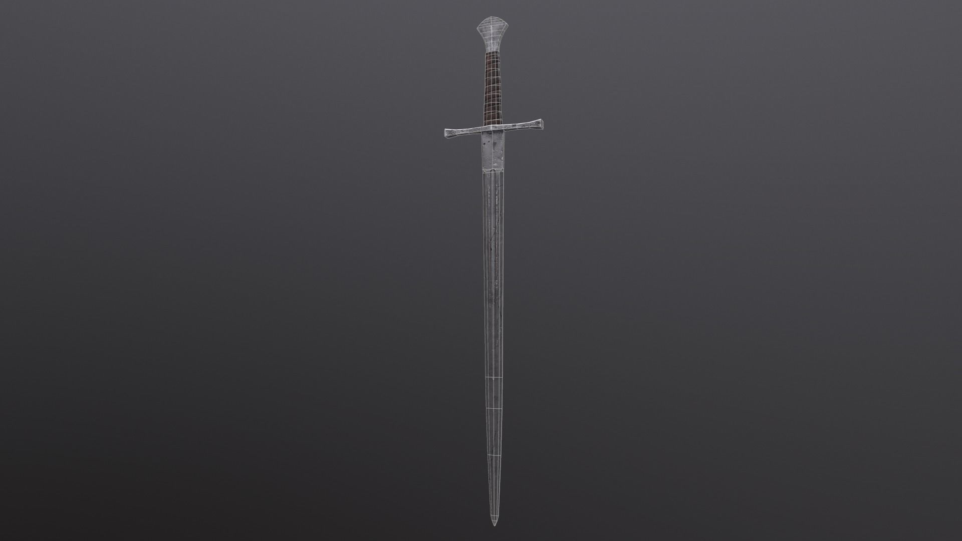 Medieval character   Low-poly 3D model_27