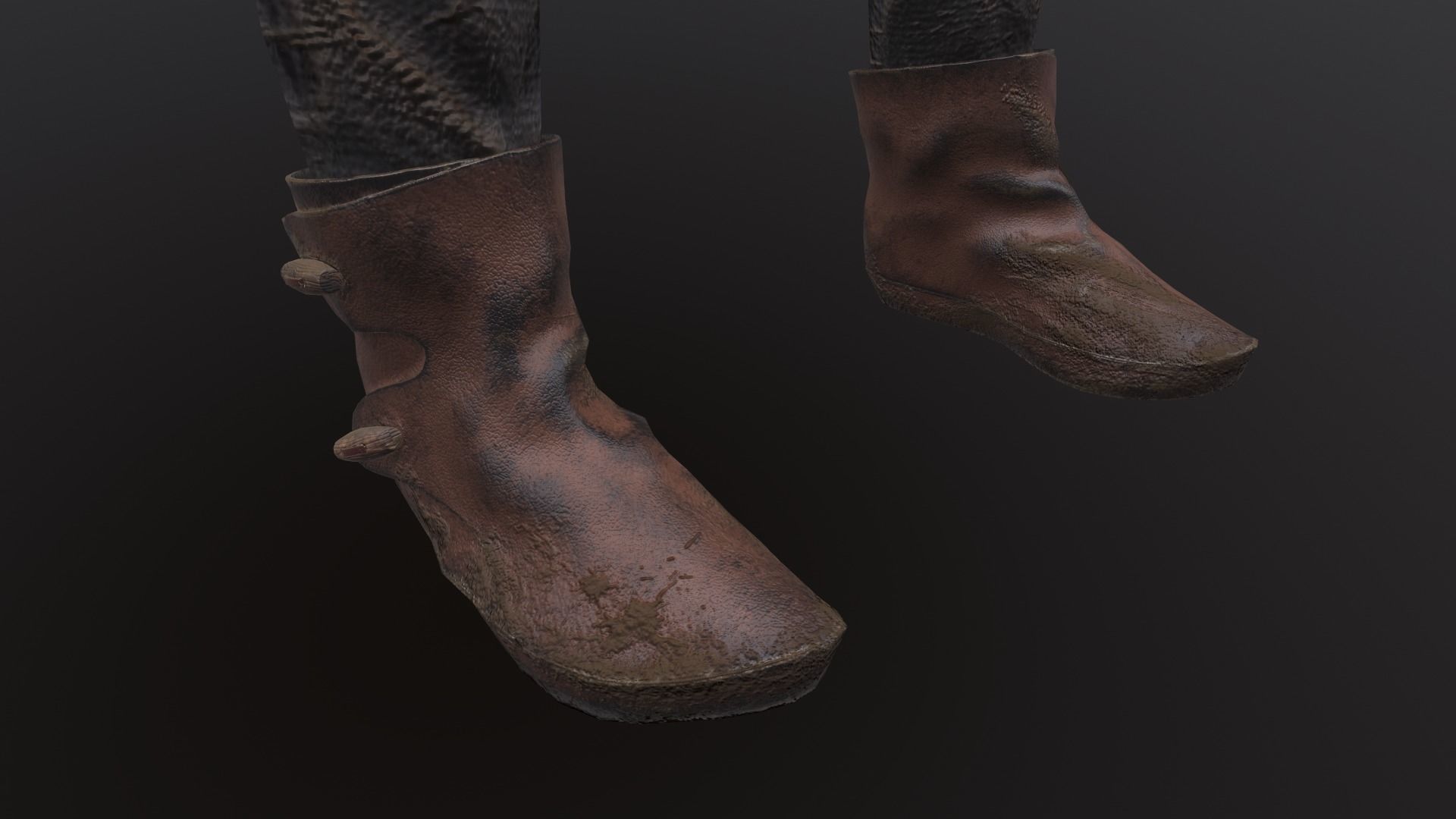 Medieval character   Low-poly 3D model_20