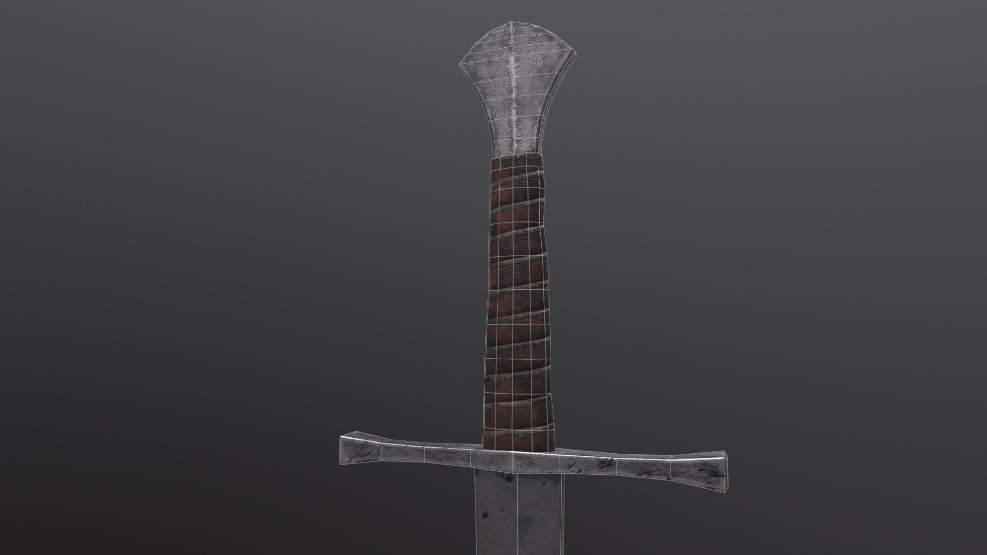 Medieval character   Low-poly 3D model_29