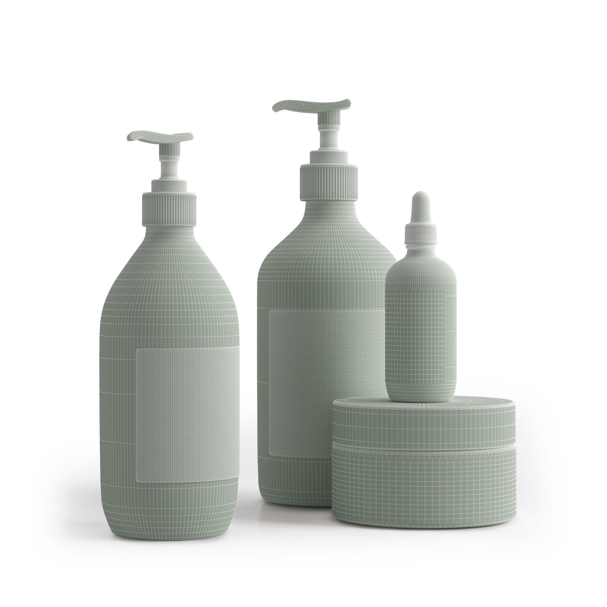 Bathroom set 3D model_2