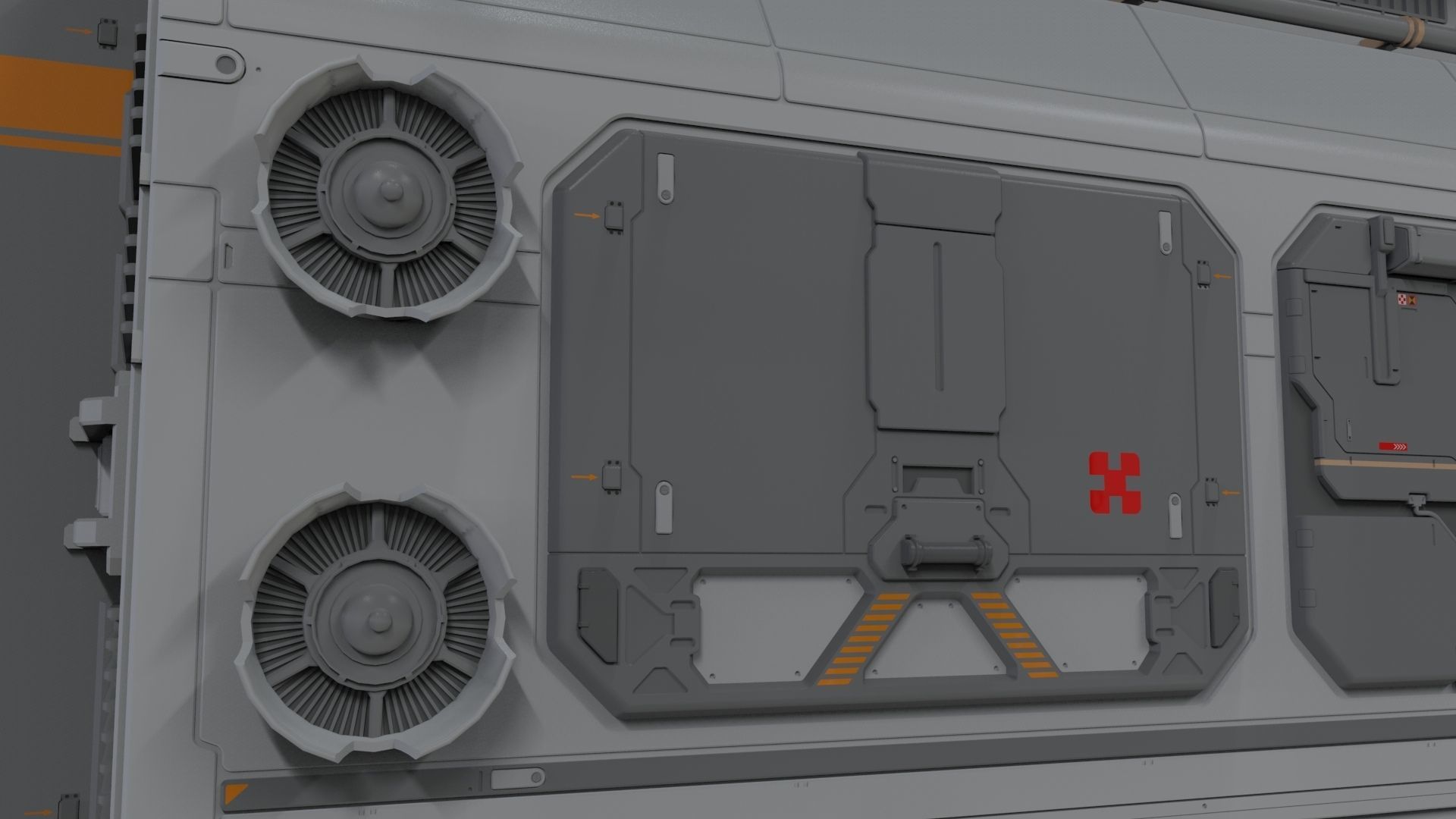 Sci Fi Modular Environment 2 3D model_8