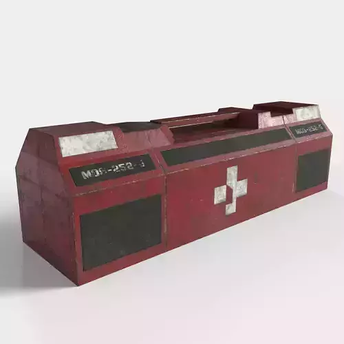 Sci-fi Medic Box Low-poly 3D model