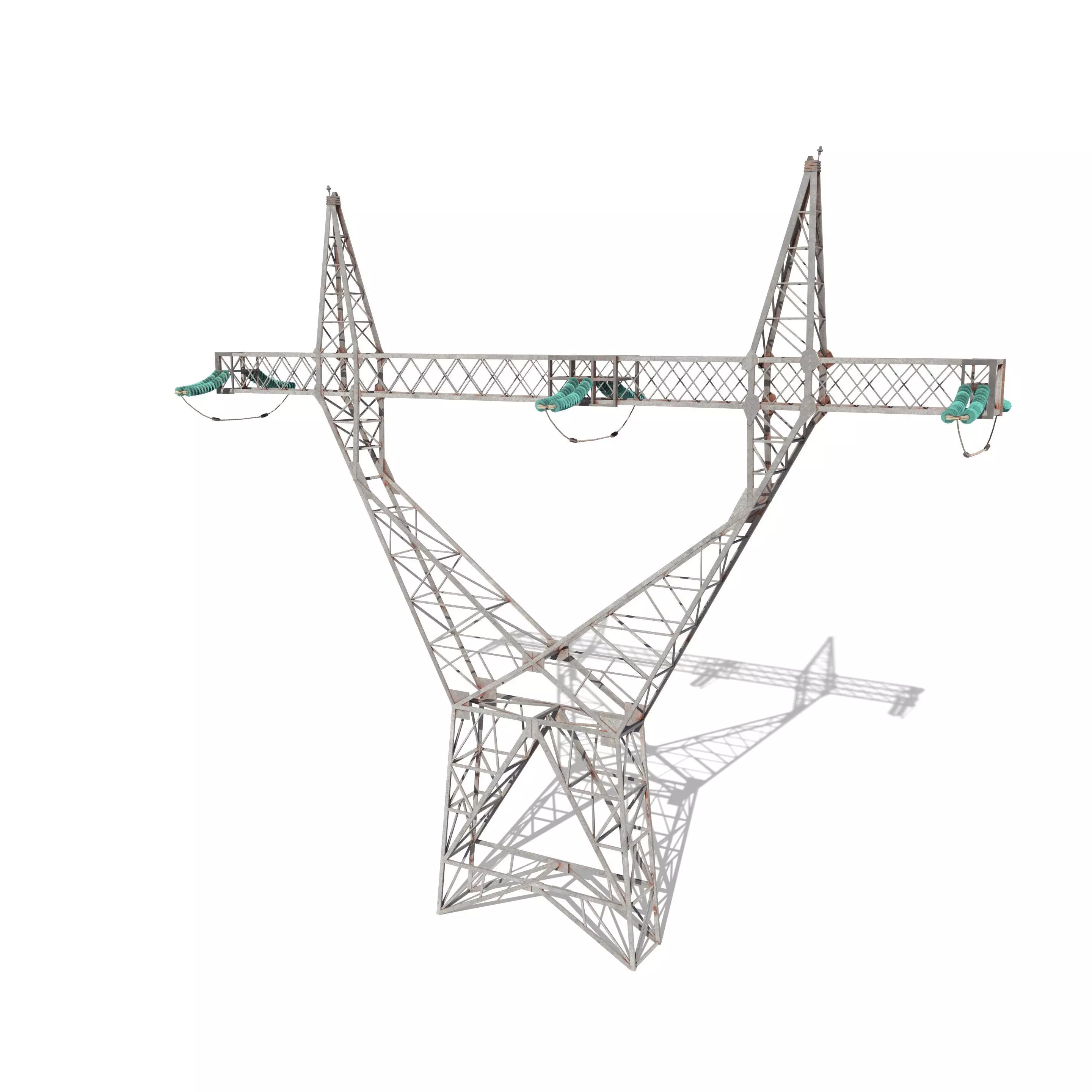 Electricity Pole 4 3D model_0