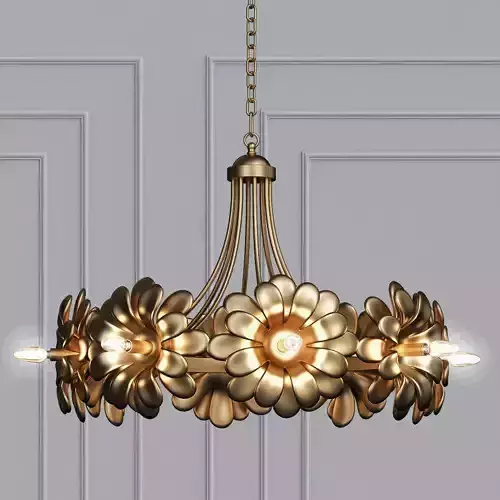 Currey Company Lighting Ottoline Chandelier 3D model