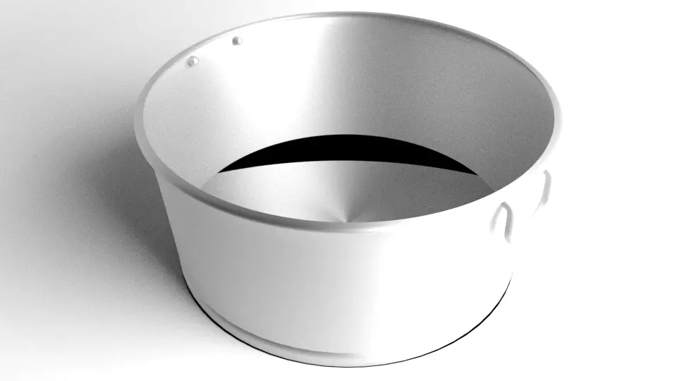 Basin Steel 3D model_0
