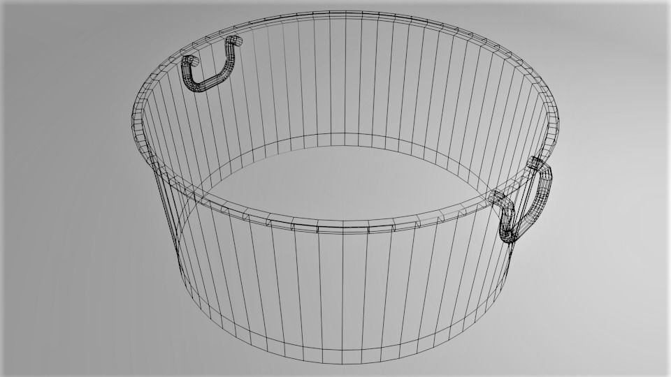 Basin Steel 3D model_4