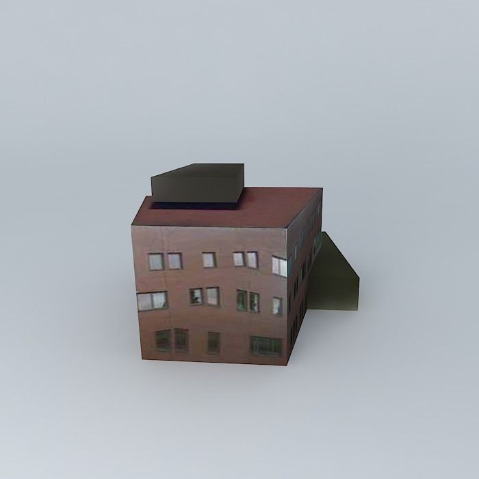 Fortis Bank NV building Free 3D model_1