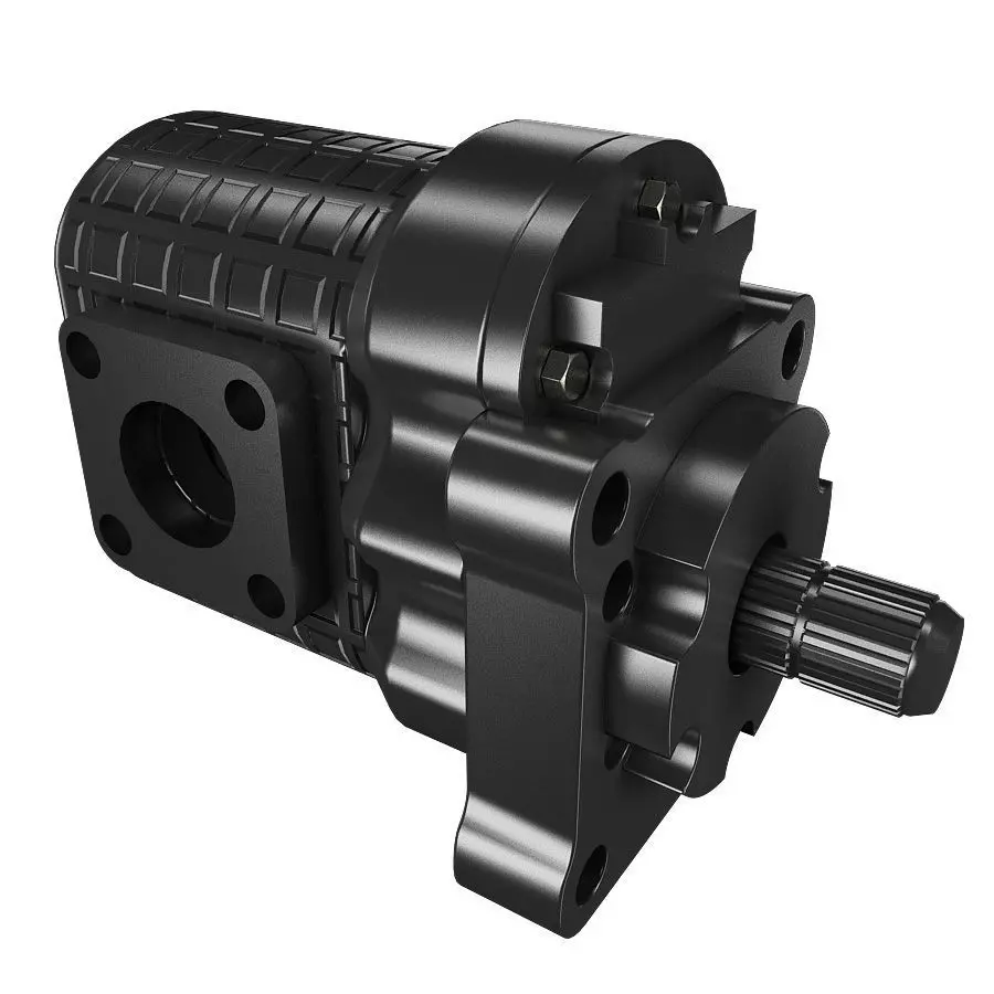 3D Gear pump 3D model_0