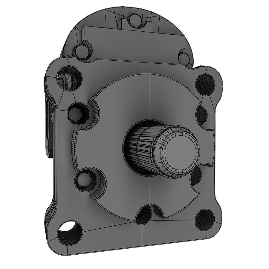 3D Gear pump 3D model_9