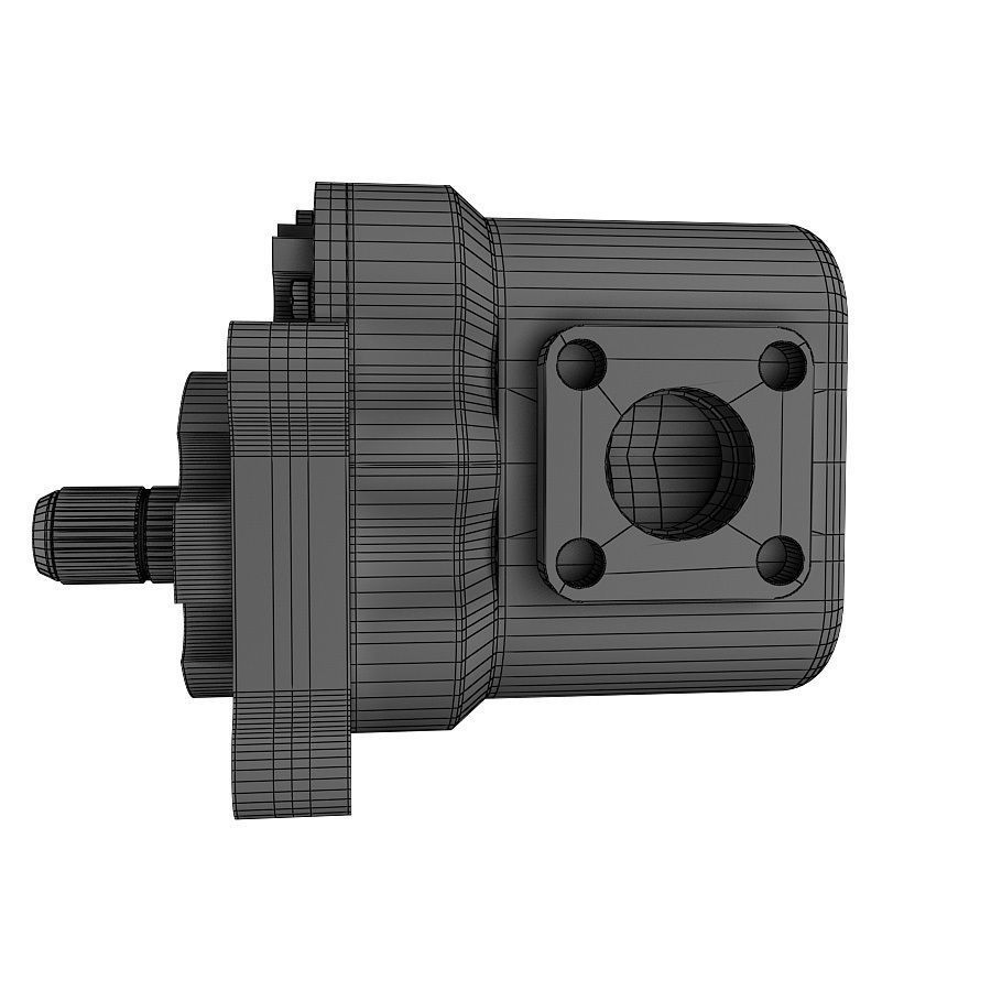 3D Gear pump 3D model_2